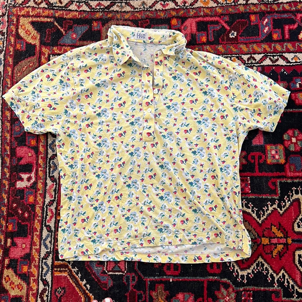 Vintage yellow floral top